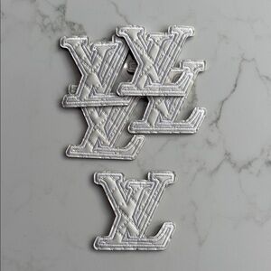 Beautiful Leather White Iron on patches